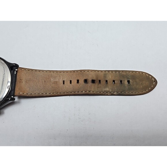 Fossil BQ2360 Fenmore Flynn Neutra Chronograph Black Leather Watch New Battery - Picture 11 of 12